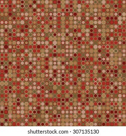 Vector abstract background. Consists of geometric elements arranged on a color background. The elements have a circular shape and different color. Colorful mosaic background.