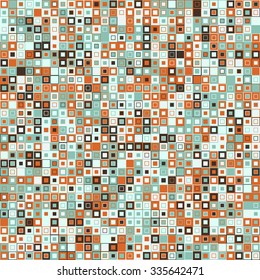 Vector abstract background. Consists of geometric elements. The elements have a square shape and different color. Colorful mosaic background.