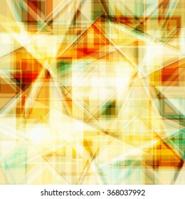 Vector abstract background. Consists of geometric elements. The elements have a triangular shape. In color.
