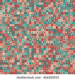 Vector abstract background. Consists of geometric elements having a square shape and different color. Useful as design element for texture and artistic compositions.