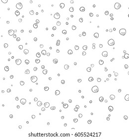 vector abstract background with contour of bubbles. place for text