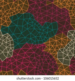  Vector abstract background - Cool cell structure, Constellation seamless pattern. Endless texture with stars, galaxy. Can be used for wallpaper, pattern fills, web page background, surface textures.