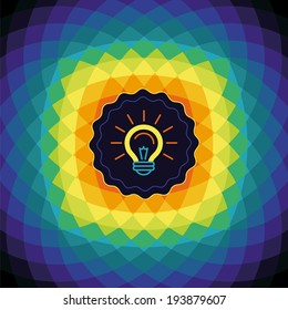 Vector abstract background with creative concept - trendy template for poster or banner