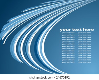 vector abstract  background with curvy lines and copy space for your text