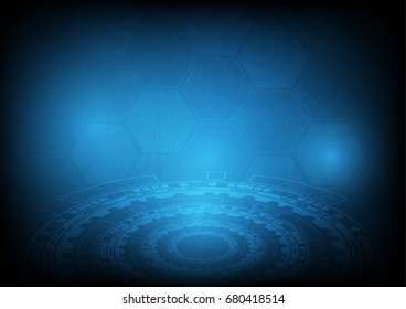 Vector abstract background, Cyber security concept