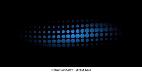 Vector abstract background with dark blue color circles.
