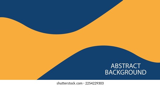 vector abstract background in dark blue and orange colors