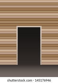 Vector abstract background with dark entrance