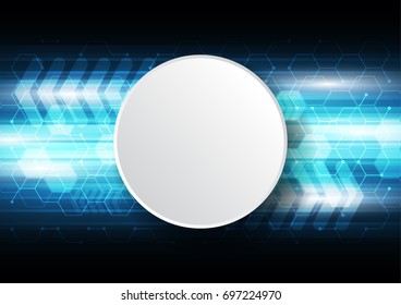 Vector abstract background. Data connection technology concept. Abstract hexagon background.