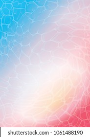 Vector abstract background in delicate colors of dawn - blue, shades of pink. Abstract illustration of galaxy. Used as background for advertising, invitations, covers, posters, banners, booklets.