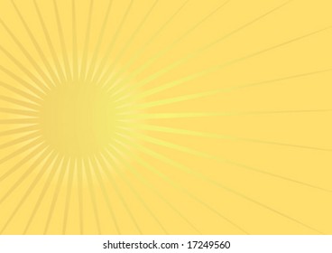 Vector abstract background depicting a suns rays