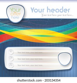 Vector abstract background for design of brochure or covers.