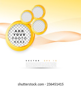 Vector abstract background design. Brochure design templates collection and waving