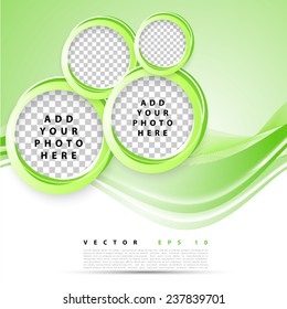 Vector abstract background design. Brochure design templates collection and waving