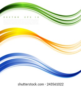 Vector abstract background design. Brochure design templates collection and waving