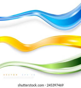 Vector abstract background design. Brochure design templates collection and waving