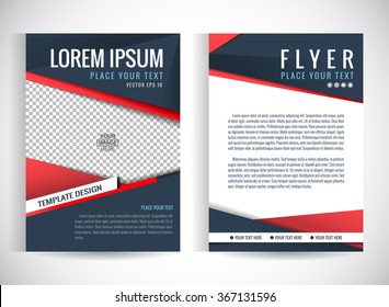 Vector abstract background design. Brochure place for pictures design templates .