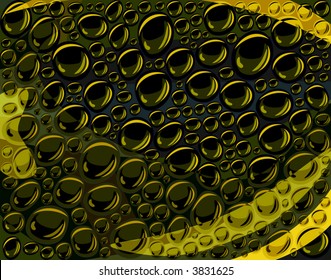 Vector abstract background design of dark droplets