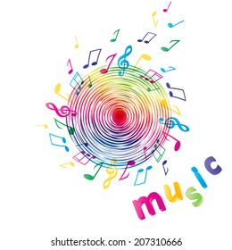 Vector abstract background design. EPS 10. Music.