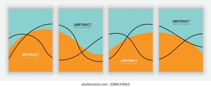 Vector abstract background design. modern abstract cover set, minimal background for cover, flyer, brochure and poster. modern abstract story and social media post design.