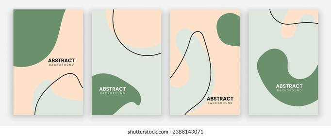 Vector abstract background design. modern abstract cover set, minimal background for cover, flyer, brochure and poster. modern abstract story and social media post design.