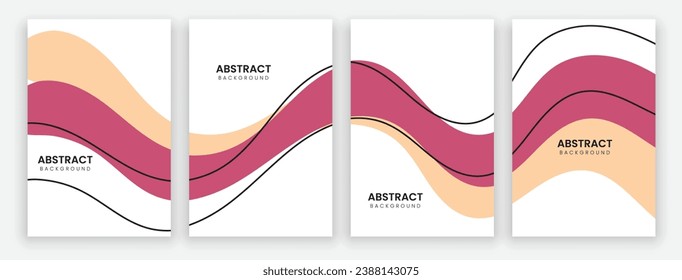 Vector abstract background design. modern abstract cover set, minimal background for cover, flyer, brochure and poster. modern abstract story and social media post design.