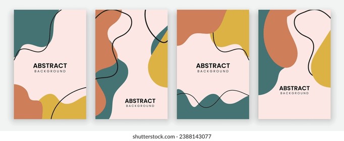 Vector abstract background design. modern abstract cover set, minimal background for cover, flyer, brochure and poster. modern abstract story and social media post design.