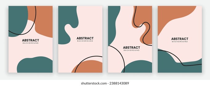 Vector abstract background design. modern abstract cover set, minimal background for cover, flyer, brochure and poster. modern abstract story and social media post design.