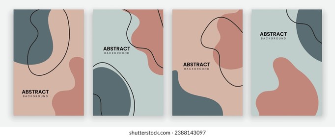 Vector abstract background design. modern abstract cover set, minimal background for cover, flyer, brochure and poster. modern abstract story and social media post design.