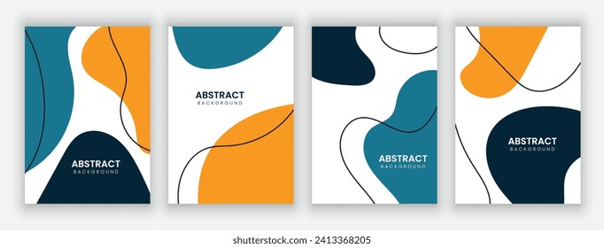 Vector abstract background design. modern abstract cover set, minimal background for cover, flyer, brochure and poster. modern abstract story and social media post design.