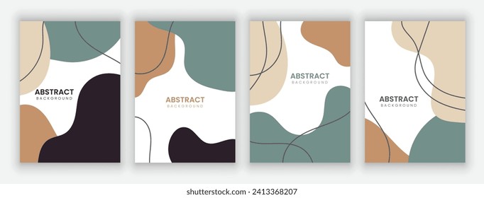 Vector abstract background design. modern abstract cover set, minimal background for cover, flyer, brochure and poster. modern abstract story and social media post design.