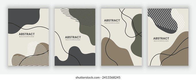 Vector abstract background design. modern abstract cover set, minimal background for cover, flyer, brochure and poster. modern abstract story and social media post design.