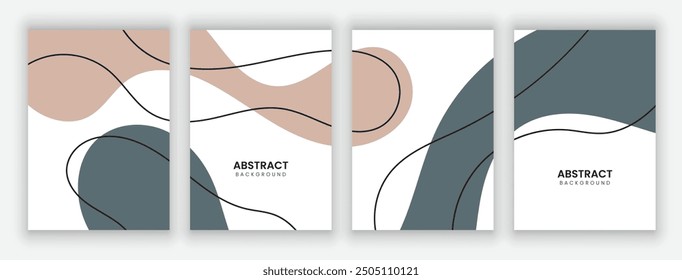 Vector abstract background design. modern abstract cover set, minimal background for cover, flyer, brochure and poster. modern abstract story and social media post design