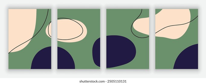 Vector abstract background design. modern abstract cover set, minimal background for cover, flyer, brochure and poster. modern abstract story and social media post design