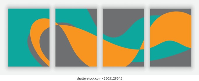 Vector abstract background design. modern abstract cover set, minimal background for cover, flyer, brochure and poster. modern abstract story and social media post design.