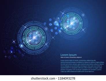 Vector abstract background, design, technology communication, concept, digital business. Template for presentation. Vector illustration
