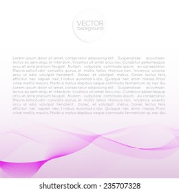Vector abstract background. Design template with place for your text. Can be used for web pages, identity style, printing, invitations, banners.