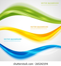 Vector abstract background design wavy.  Brochure design templates collection and waving