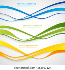 Vector abstract background design wavy.  Brochure design templates collection and waving