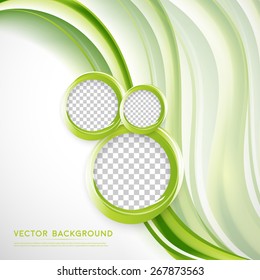Vector abstract background design wavy.  Brochure design templates collection and circles