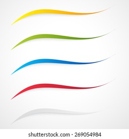 Vector abstract background design wavy.  Brochure design templates collection and waving