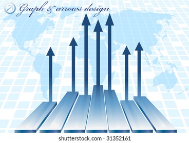 Vector abstract background with diagram; clip-art