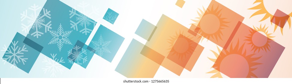 Vector abstract background digital domestic heating and cooling. Header and banner