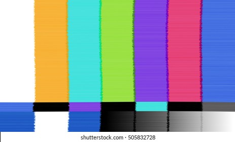 Vector abstract background Distorted glitch TV. Descendant network. Digilal No signal.