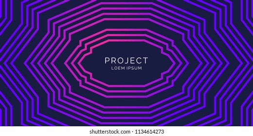 Vector abstract background with divergent lines from the center. Illustration for your text