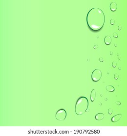 Vector abstract background with drops
