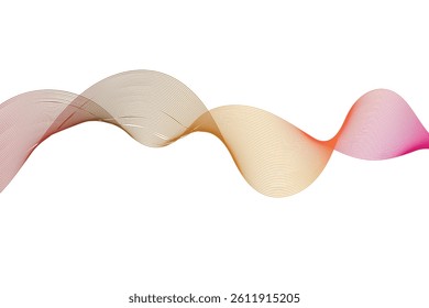 Vector abstract background with dynamic colorful waves. Abstract vector background with colorful wavy lines.