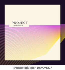 Vector abstract background with dynamic lines. Illustration suitable for poster design
