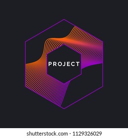 Vector abstract background with dynamic waves. Illustration suitable for design