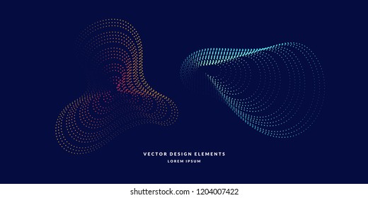 Vector abstract background with dynamic waves, line and particles. Illustration suitable for design Vector abstract background with dynamic waves, line and particles. Illustration suitable for design